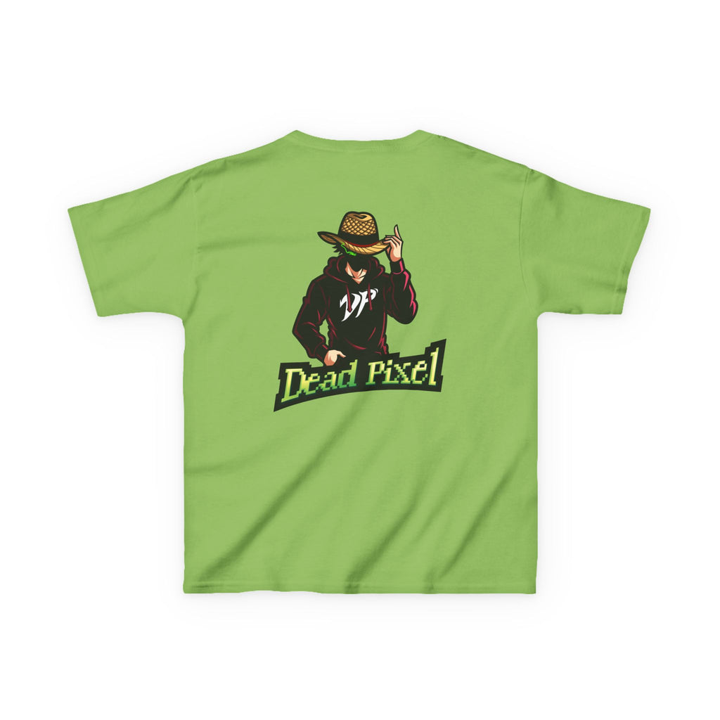 Kids Tee — "Dead Pixel" Retro Gamer Graphic (DP Logo)