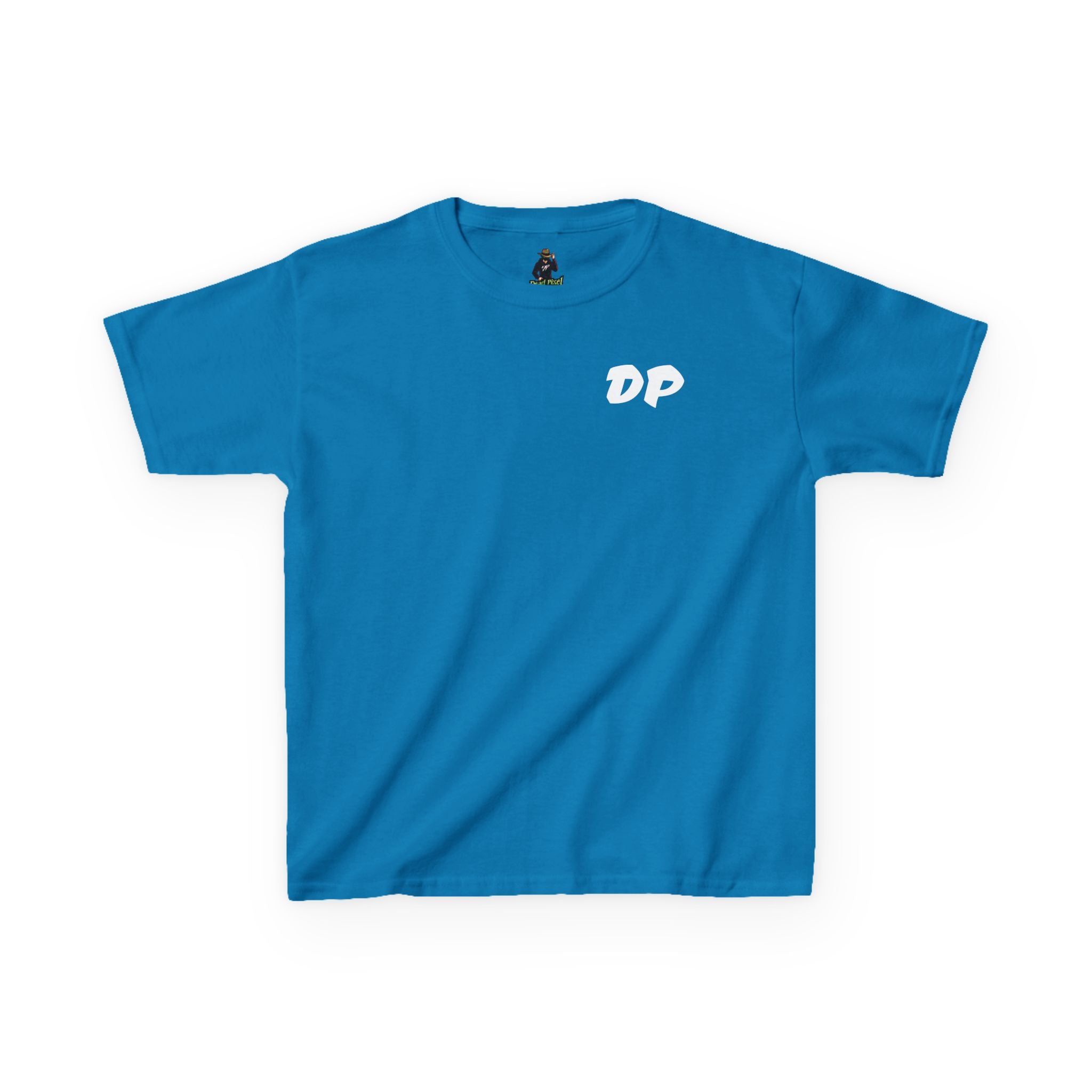 Kids Tee — "Dead Pixel" Retro Gamer Graphic (DP Logo)