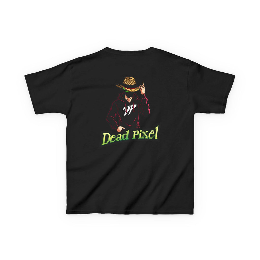 Kids Tee — "Dead Pixel" Retro Gamer Graphic (DP Logo)