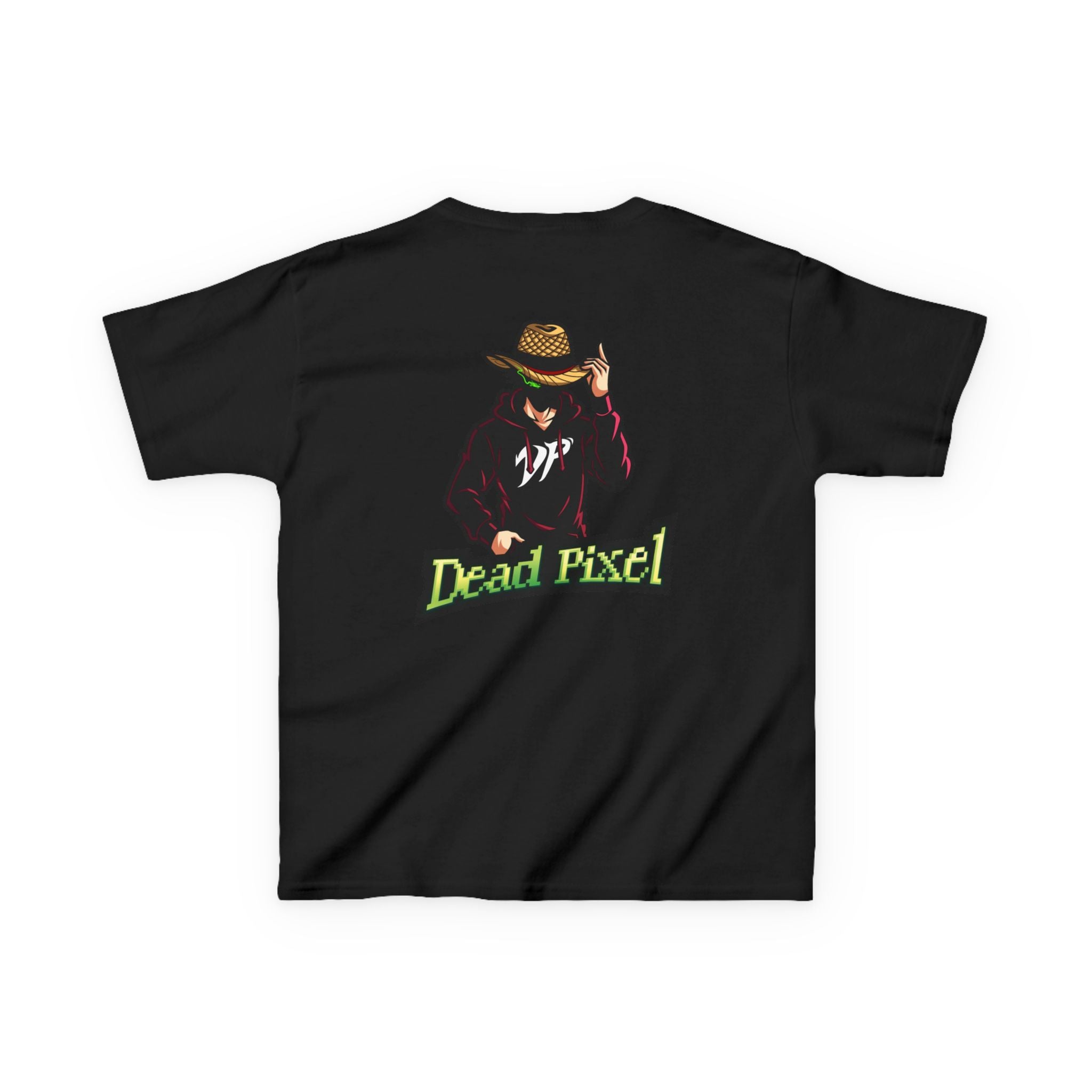 Kids Tee — "Dead Pixel" Retro Gamer Graphic (DP Logo)