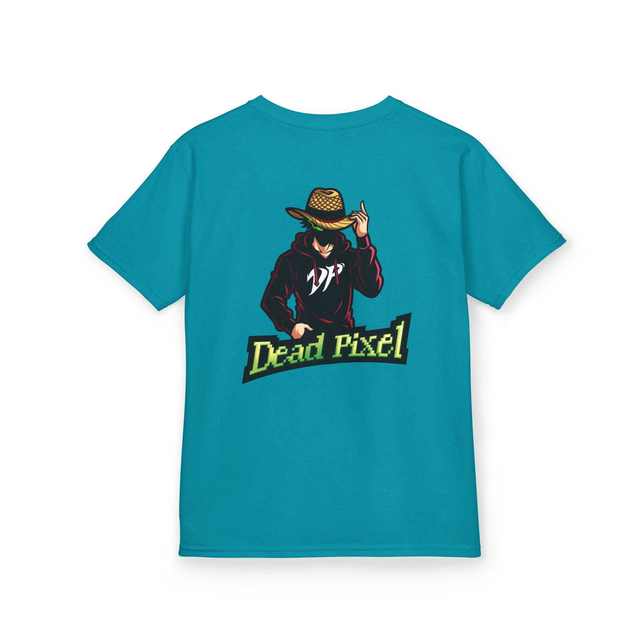 Kids Tee — "Dead Pixel" Retro Gamer Graphic (DP Logo)