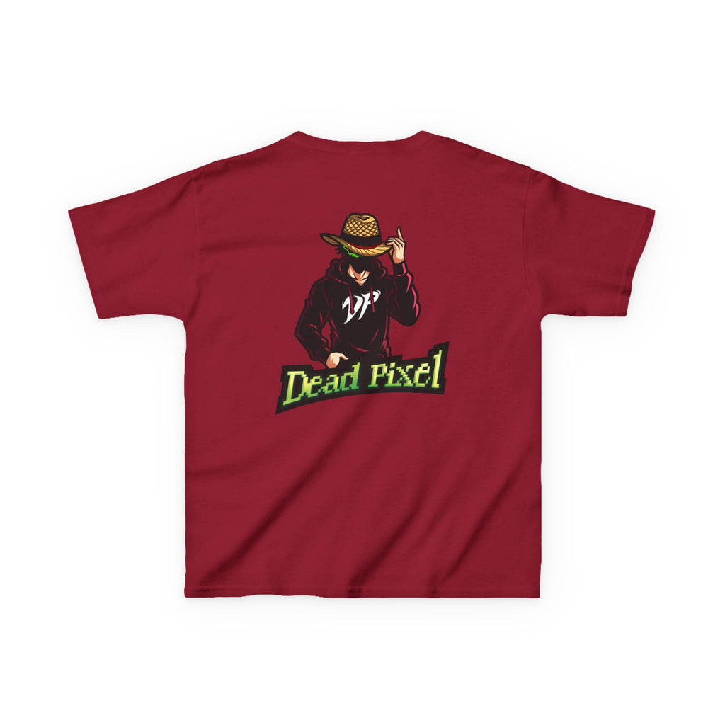 Kids Tee — "Dead Pixel" Retro Gamer Graphic (DP Logo)