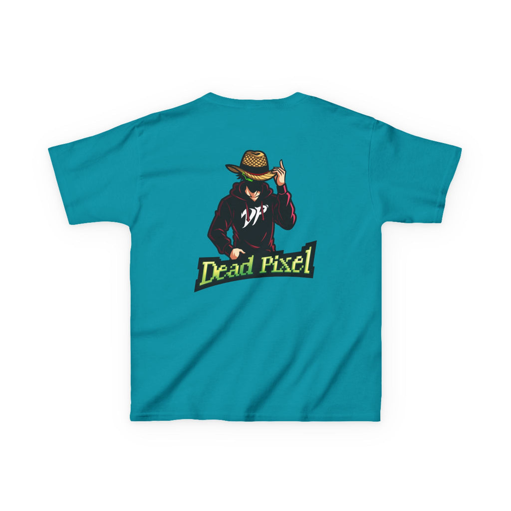 Kids Tee — "Dead Pixel" Retro Gamer Graphic (DP Logo)