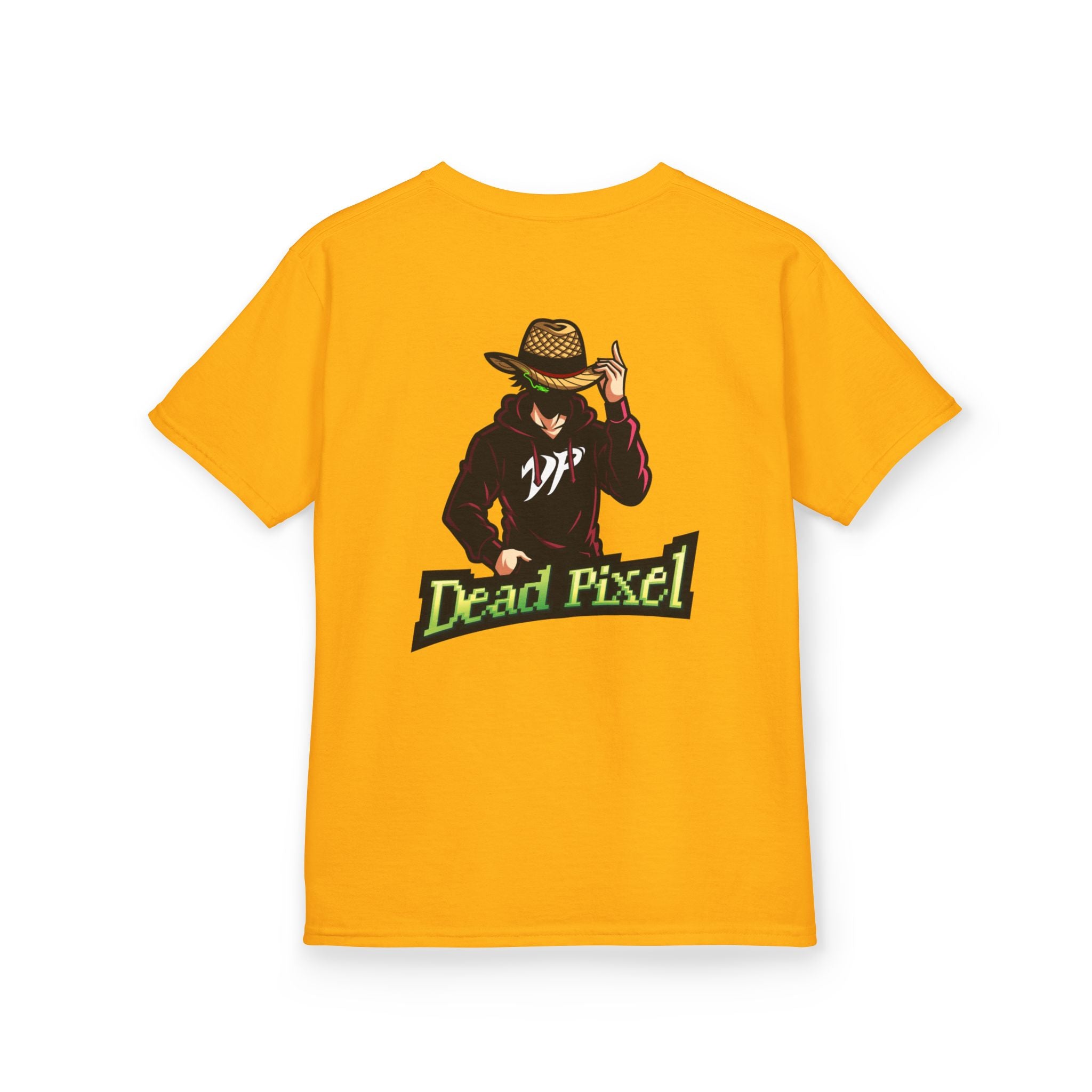 Kids Tee — "Dead Pixel" Retro Gamer Graphic (DP Logo)