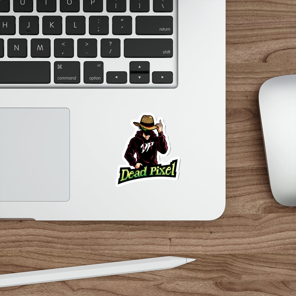 Dead Pixel Gamer Logo Sticker — Die-Cut Vinyl Sticker