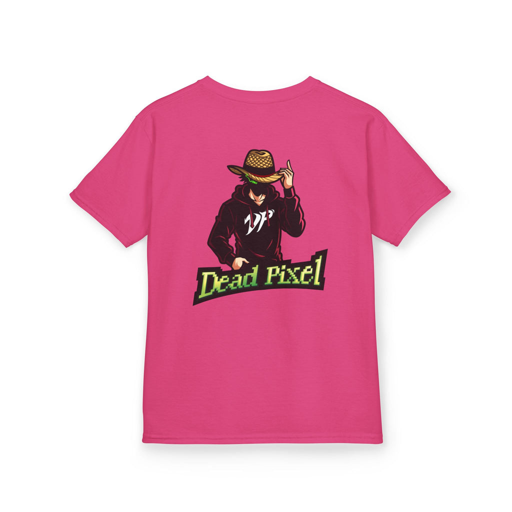 Kids Tee — "Dead Pixel" Retro Gamer Graphic (DP Logo)