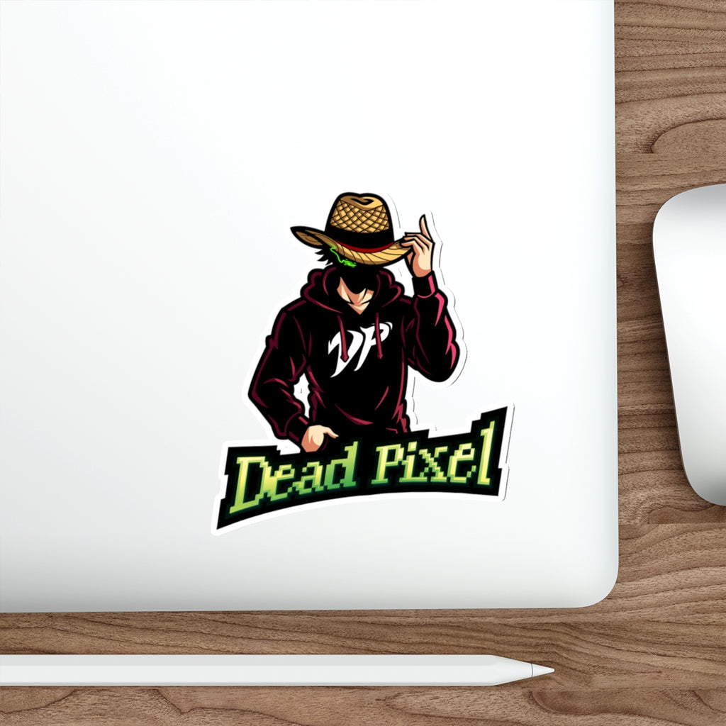 Dead Pixel Gamer Logo Sticker — Die-Cut Vinyl Sticker