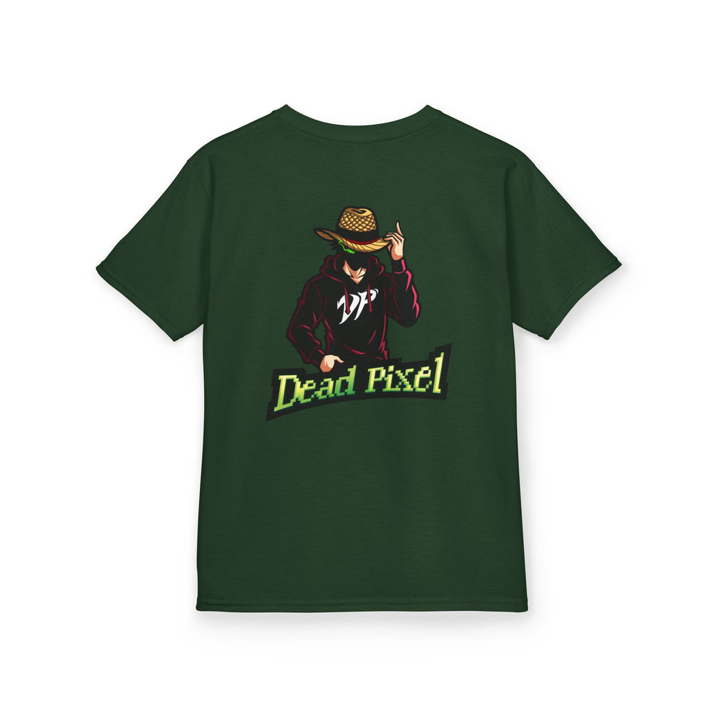 Kids Tee — "Dead Pixel" Retro Gamer Graphic (DP Logo)