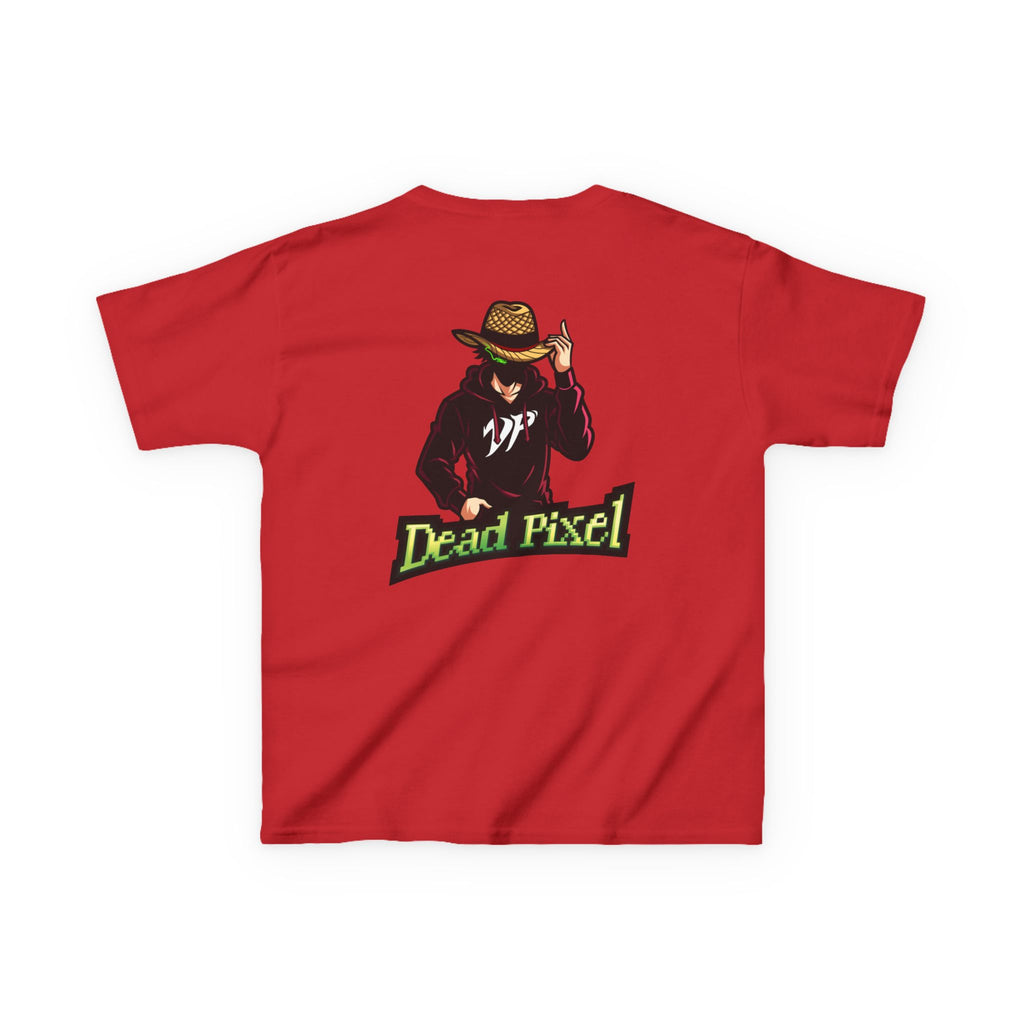 Kids Tee — "Dead Pixel" Retro Gamer Graphic (DP Logo)