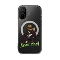 Clear Magnetic Phone Case — 'Dead Pixel' Hooded Cowboy Graphic