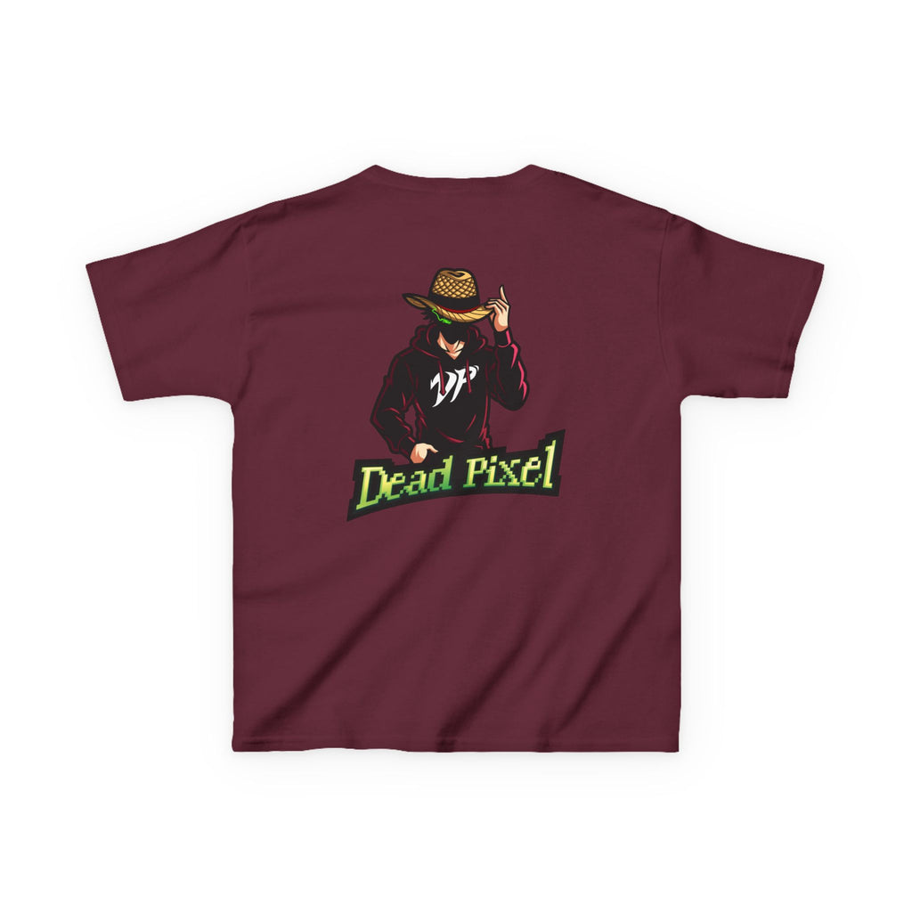 Kids Tee — "Dead Pixel" Retro Gamer Graphic (DP Logo)