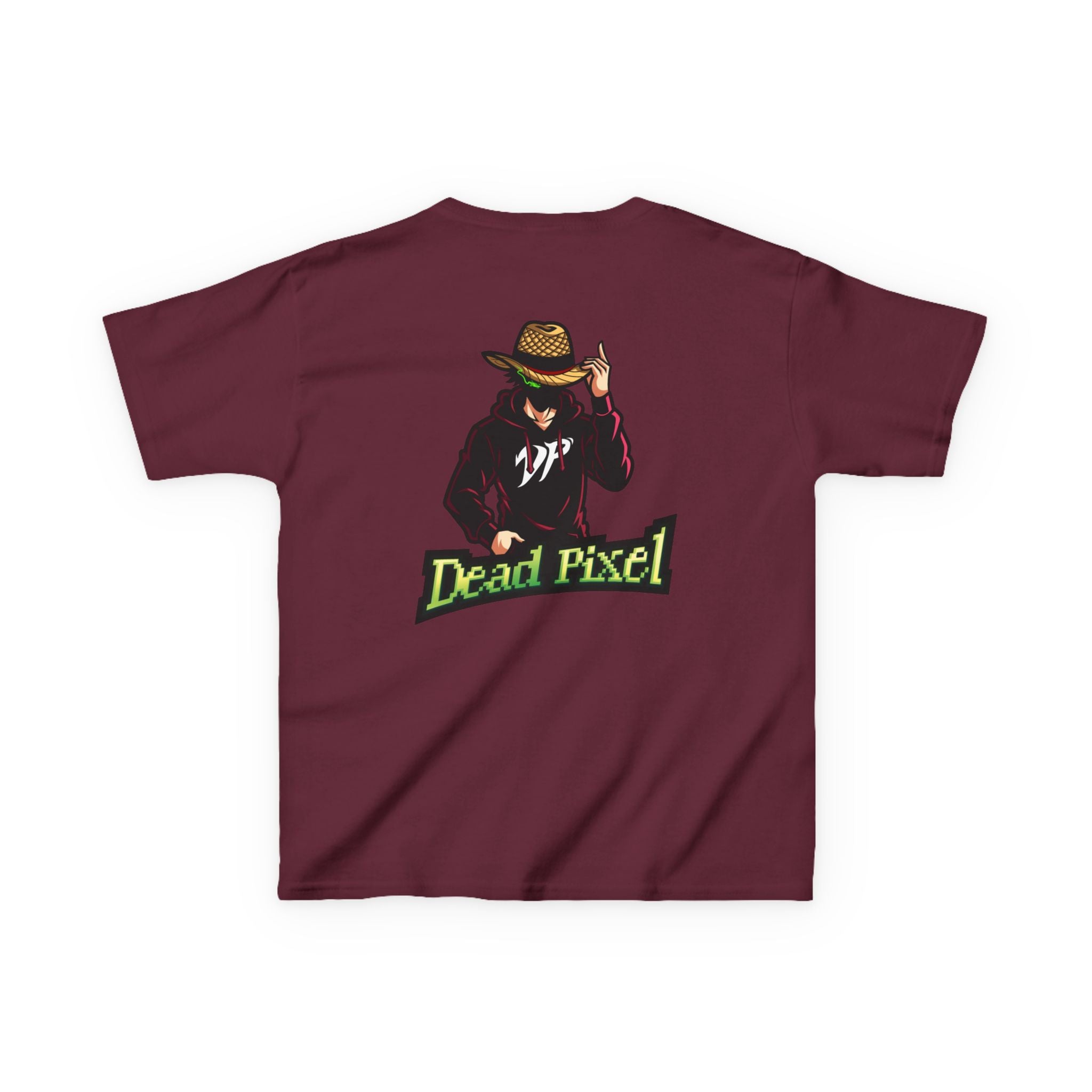 Kids Tee — "Dead Pixel" Retro Gamer Graphic (DP Logo)