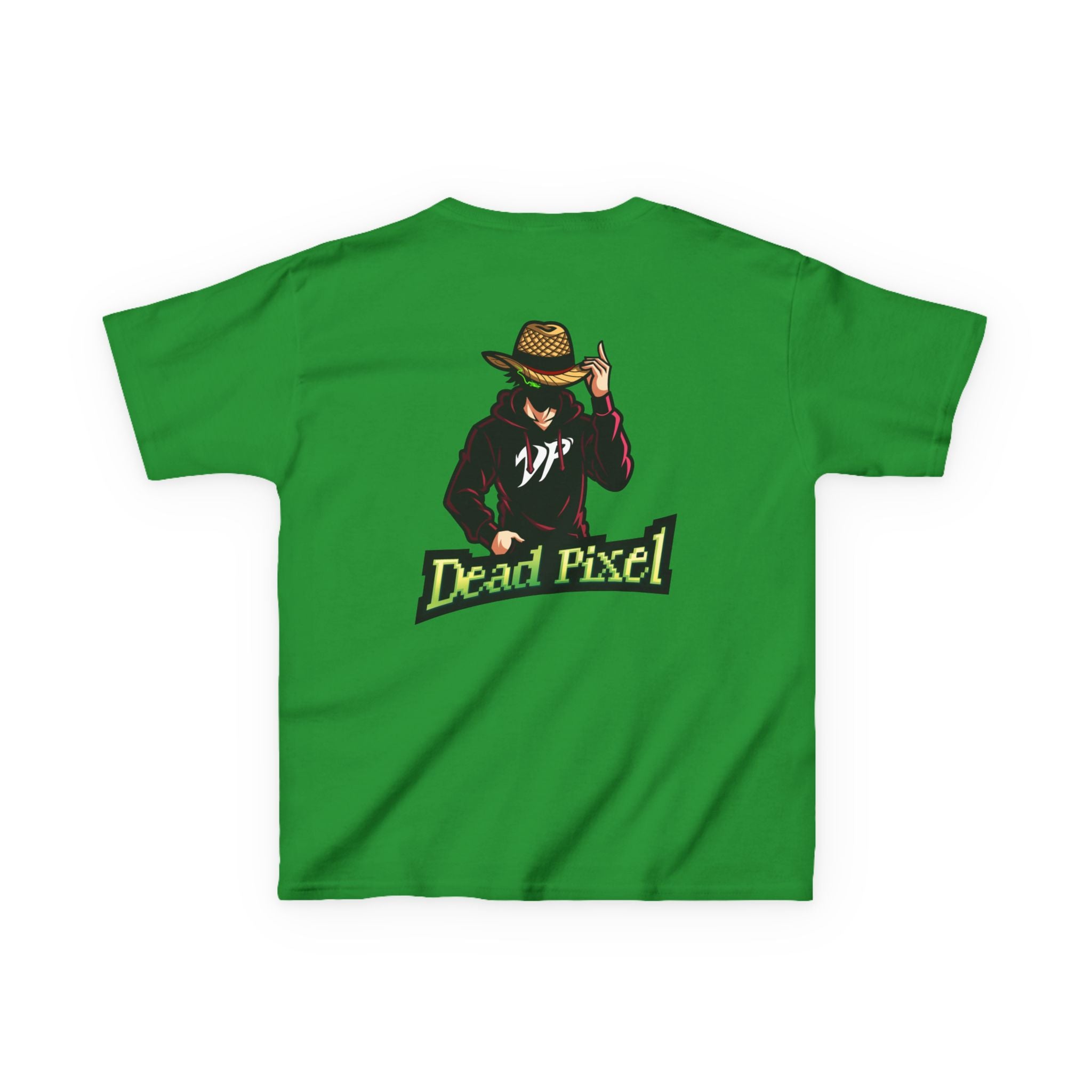 Kids Tee — "Dead Pixel" Retro Gamer Graphic (DP Logo)