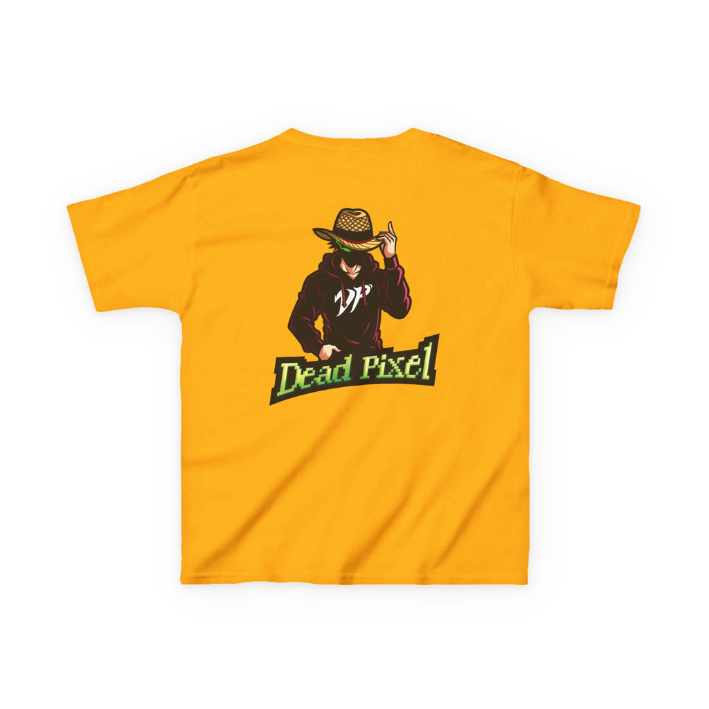 Kids Tee — "Dead Pixel" Retro Gamer Graphic (DP Logo)