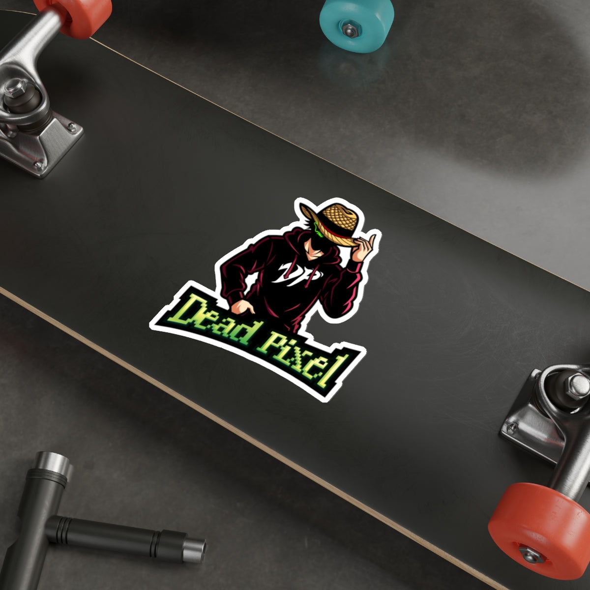 Dead Pixel Gamer Logo Sticker — Die-Cut Vinyl Sticker