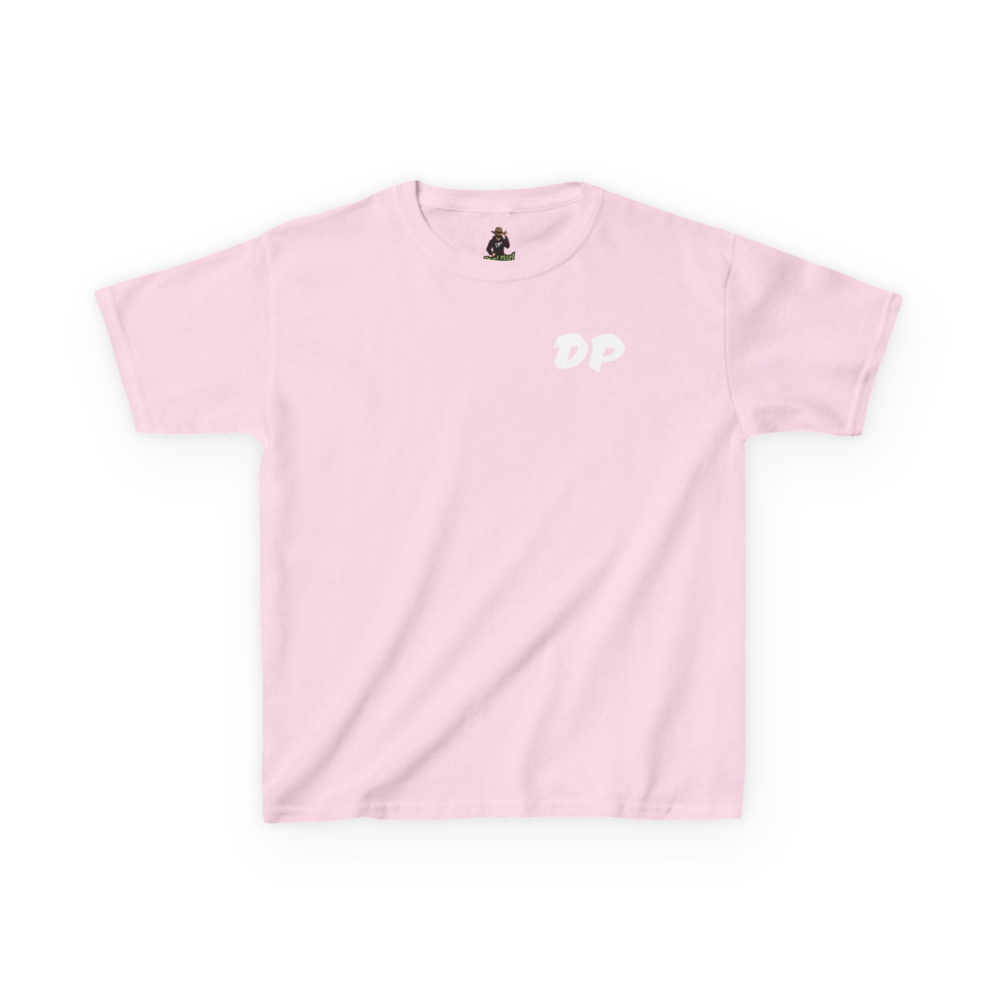 Kids Tee — "Dead Pixel" Retro Gamer Graphic (DP Logo)