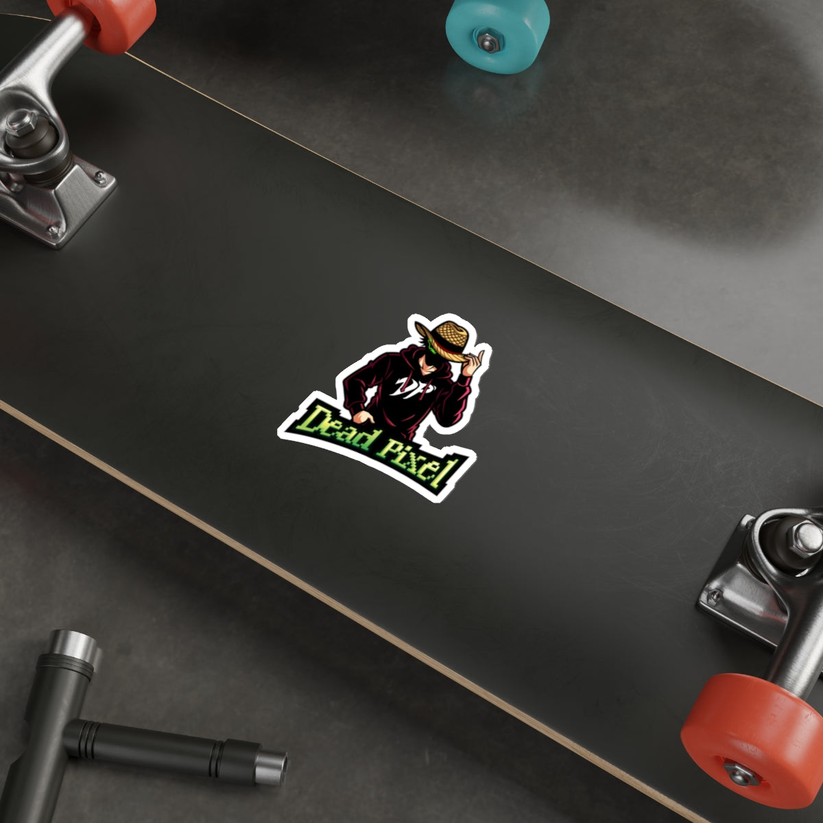 Dead Pixel Gamer Logo Sticker — Die-Cut Vinyl Sticker