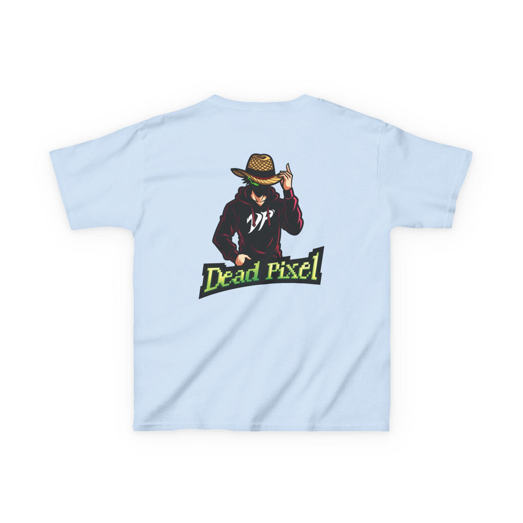 Kids Tee — "Dead Pixel" Retro Gamer Graphic (DP Logo)