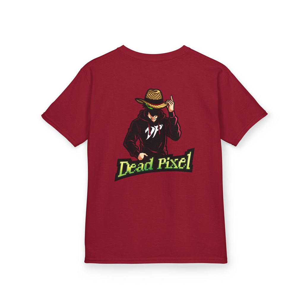 Kids Tee — "Dead Pixel" Retro Gamer Graphic (DP Logo)