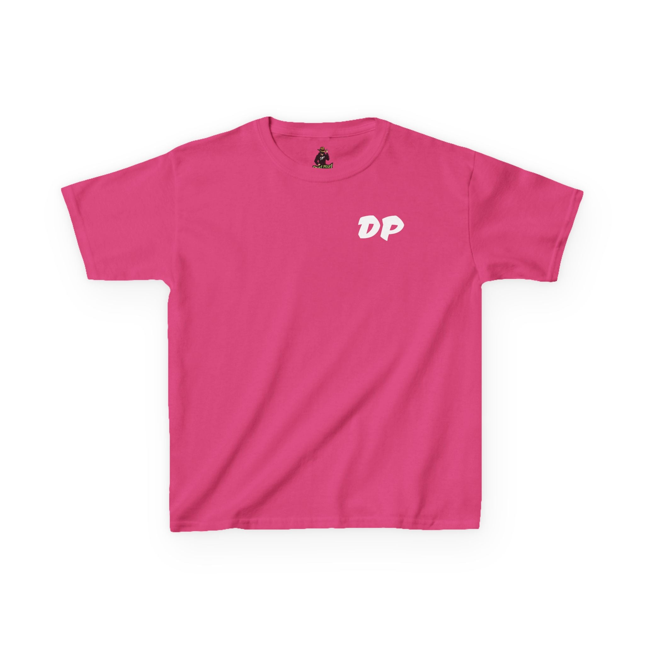 Kids Tee — "Dead Pixel" Retro Gamer Graphic (DP Logo)