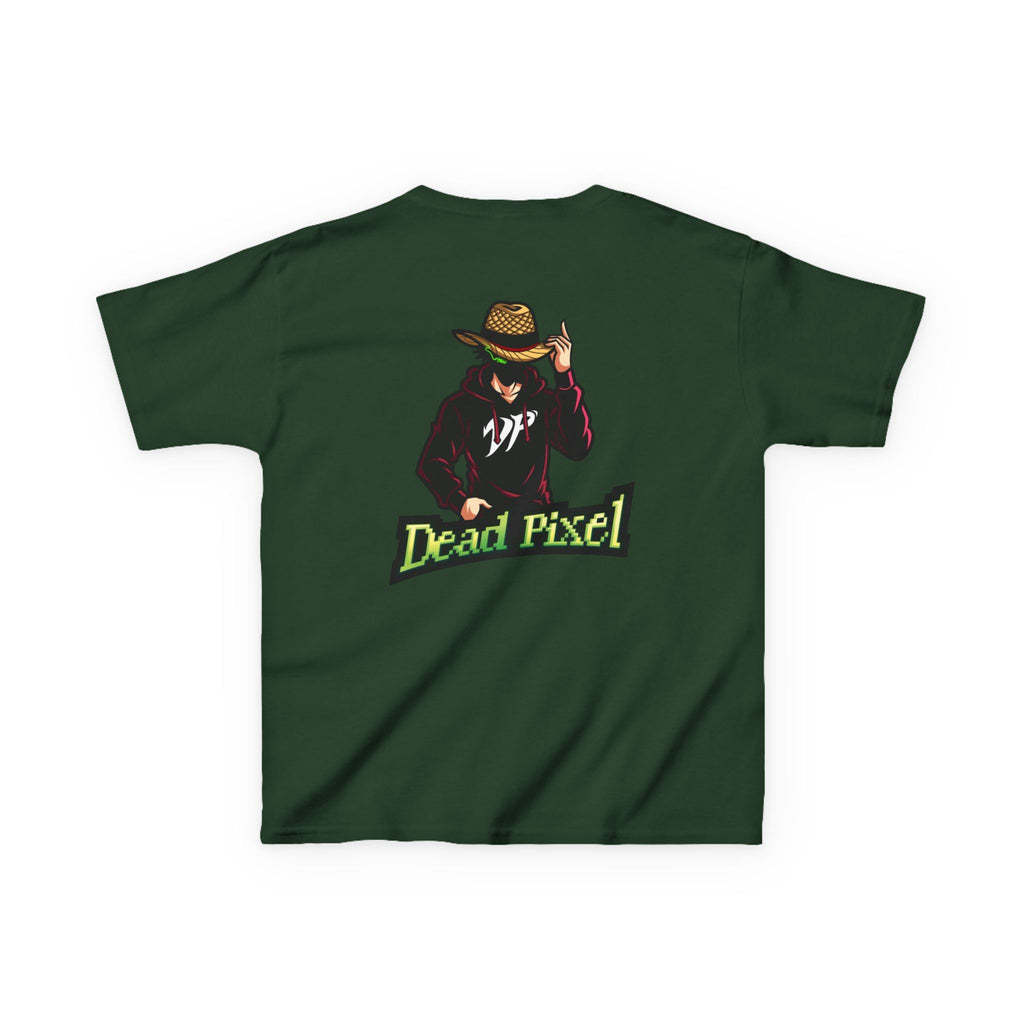 Kids Tee — "Dead Pixel" Retro Gamer Graphic (DP Logo)