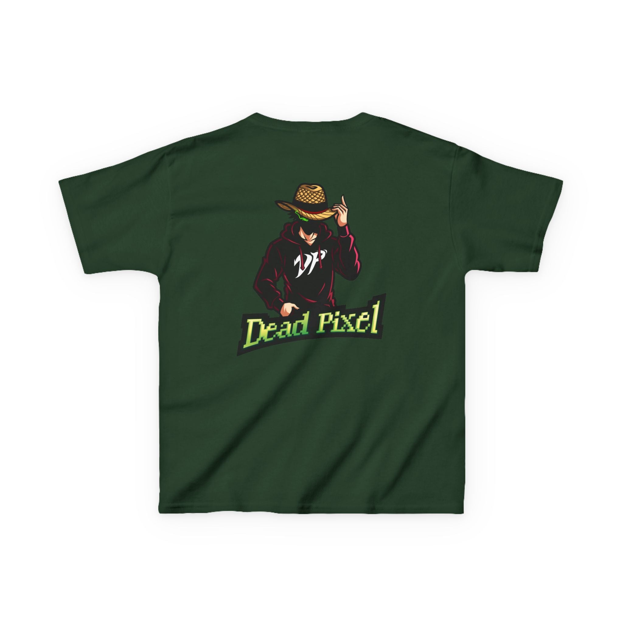 Kids Tee — "Dead Pixel" Retro Gamer Graphic (DP Logo)