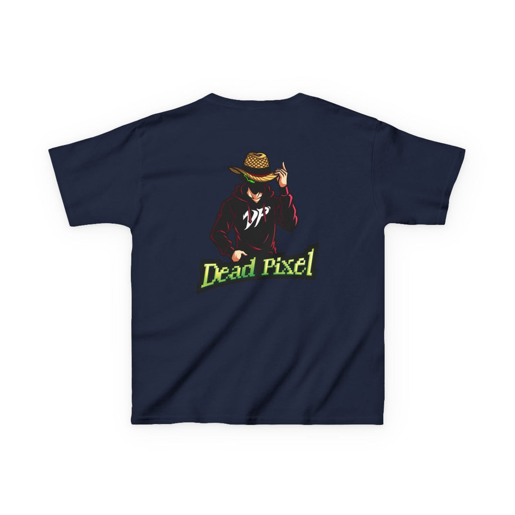 Kids Tee — "Dead Pixel" Retro Gamer Graphic (DP Logo)