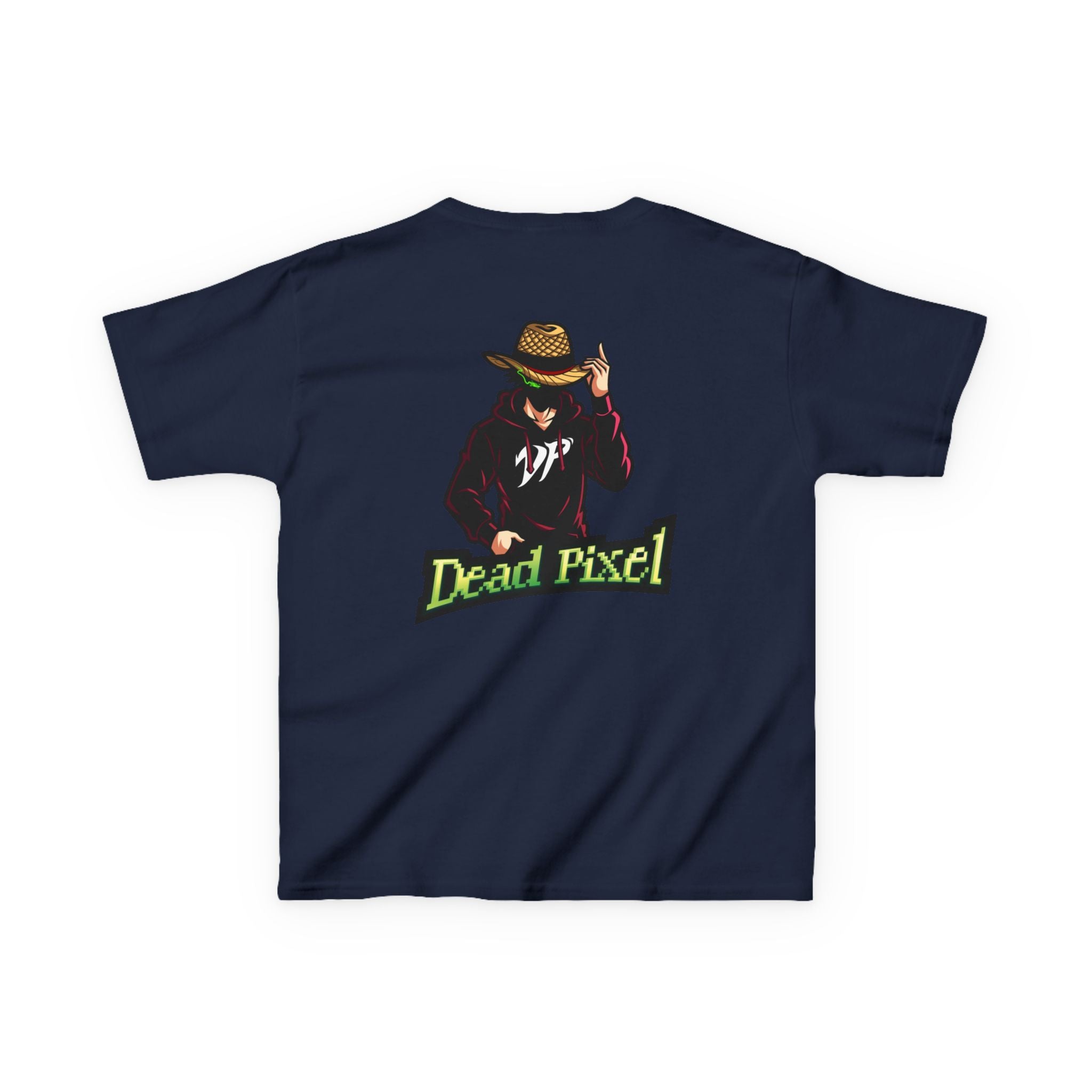 Kids Tee — "Dead Pixel" Retro Gamer Graphic (DP Logo)