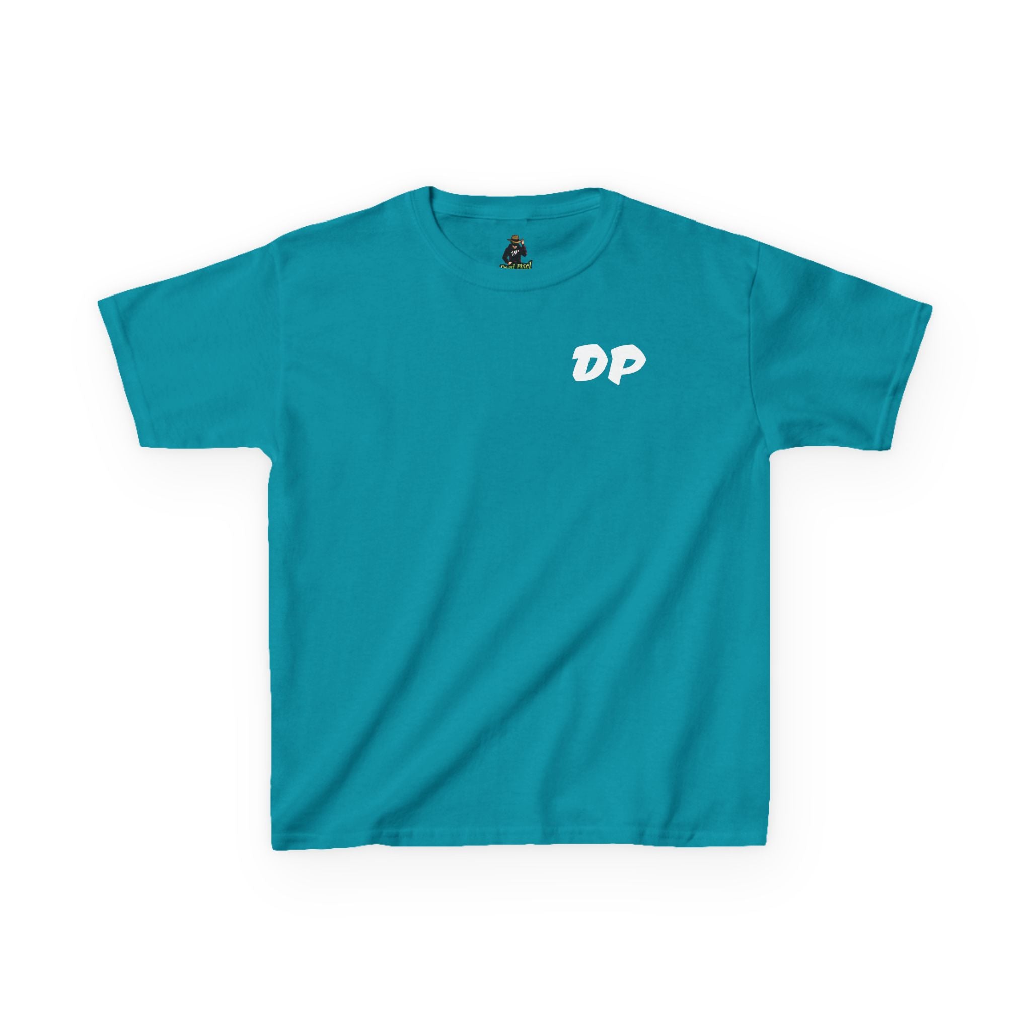 Kids Tee — "Dead Pixel" Retro Gamer Graphic (DP Logo)