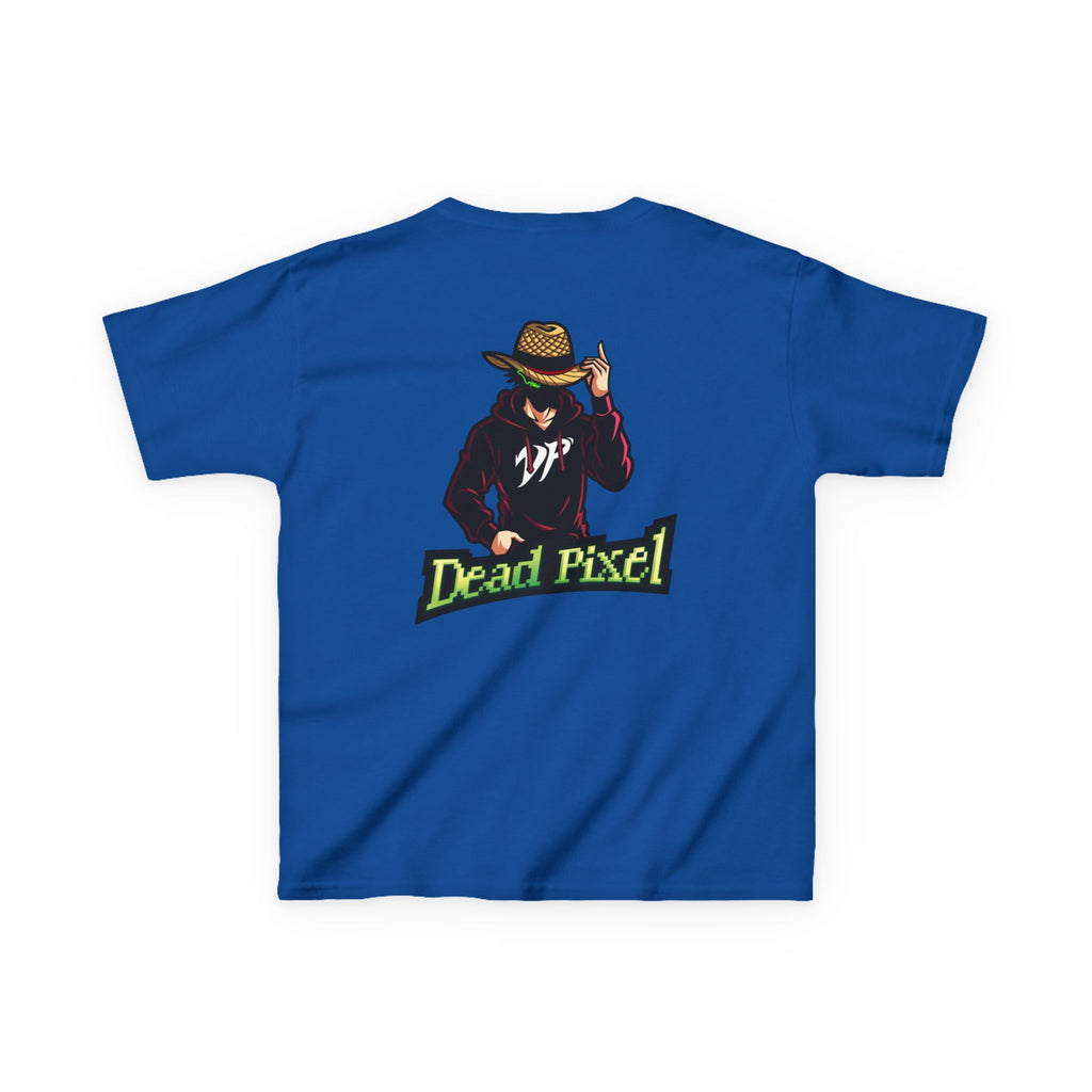 Kids Tee — "Dead Pixel" Retro Gamer Graphic (DP Logo)