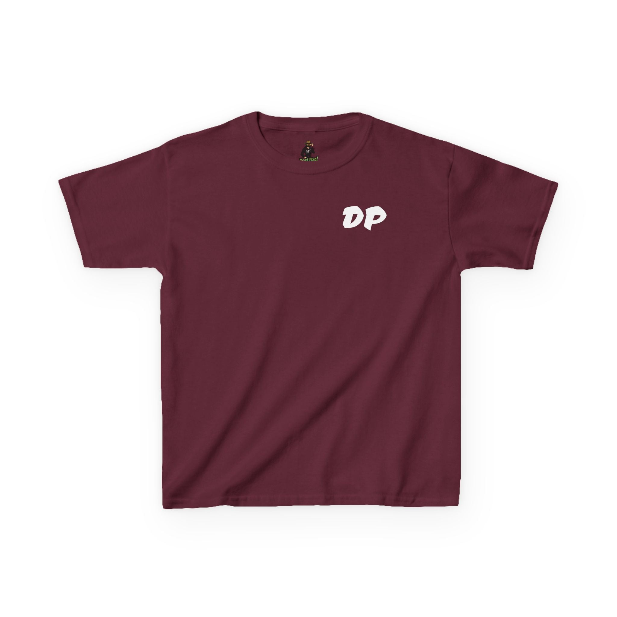 Kids Tee — "Dead Pixel" Retro Gamer Graphic (DP Logo)