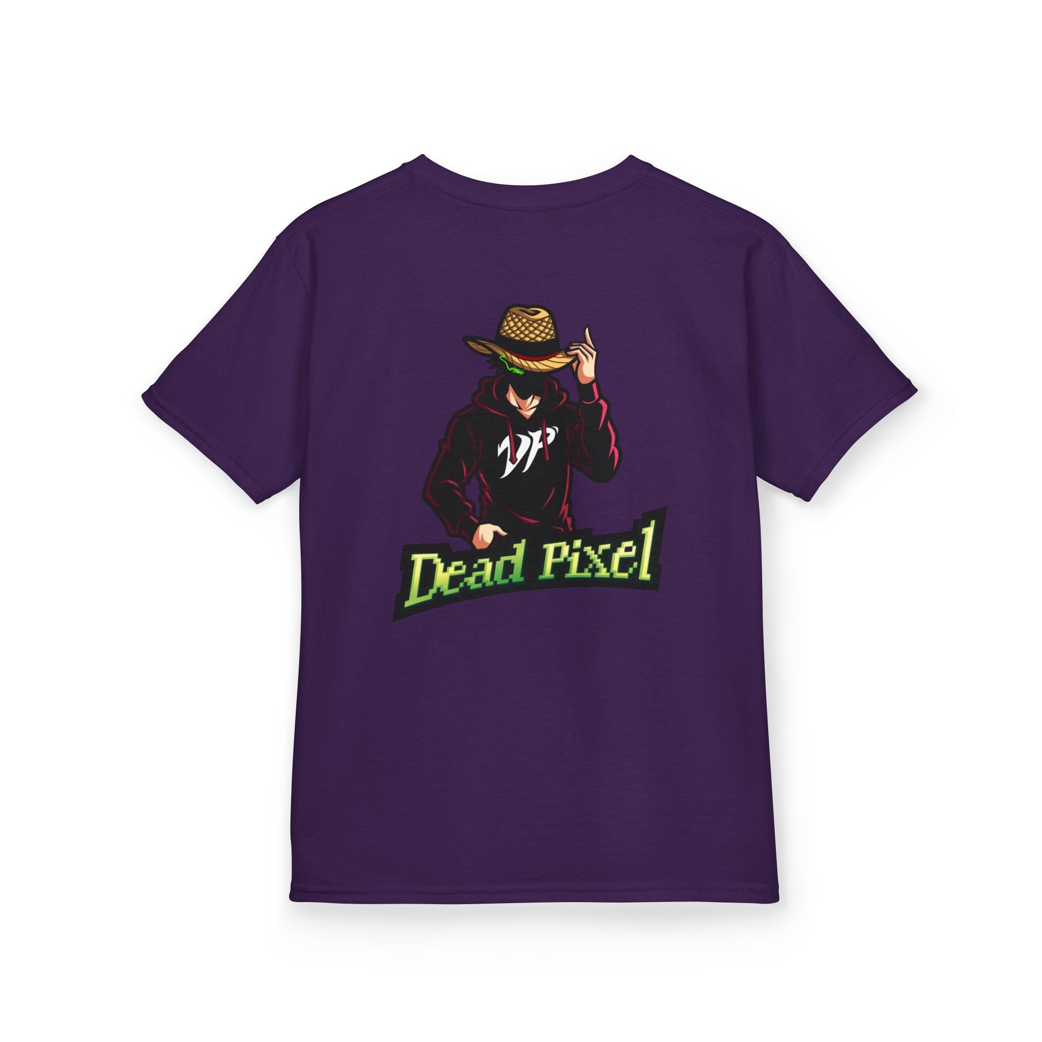 Kids Tee — "Dead Pixel" Retro Gamer Graphic (DP Logo)