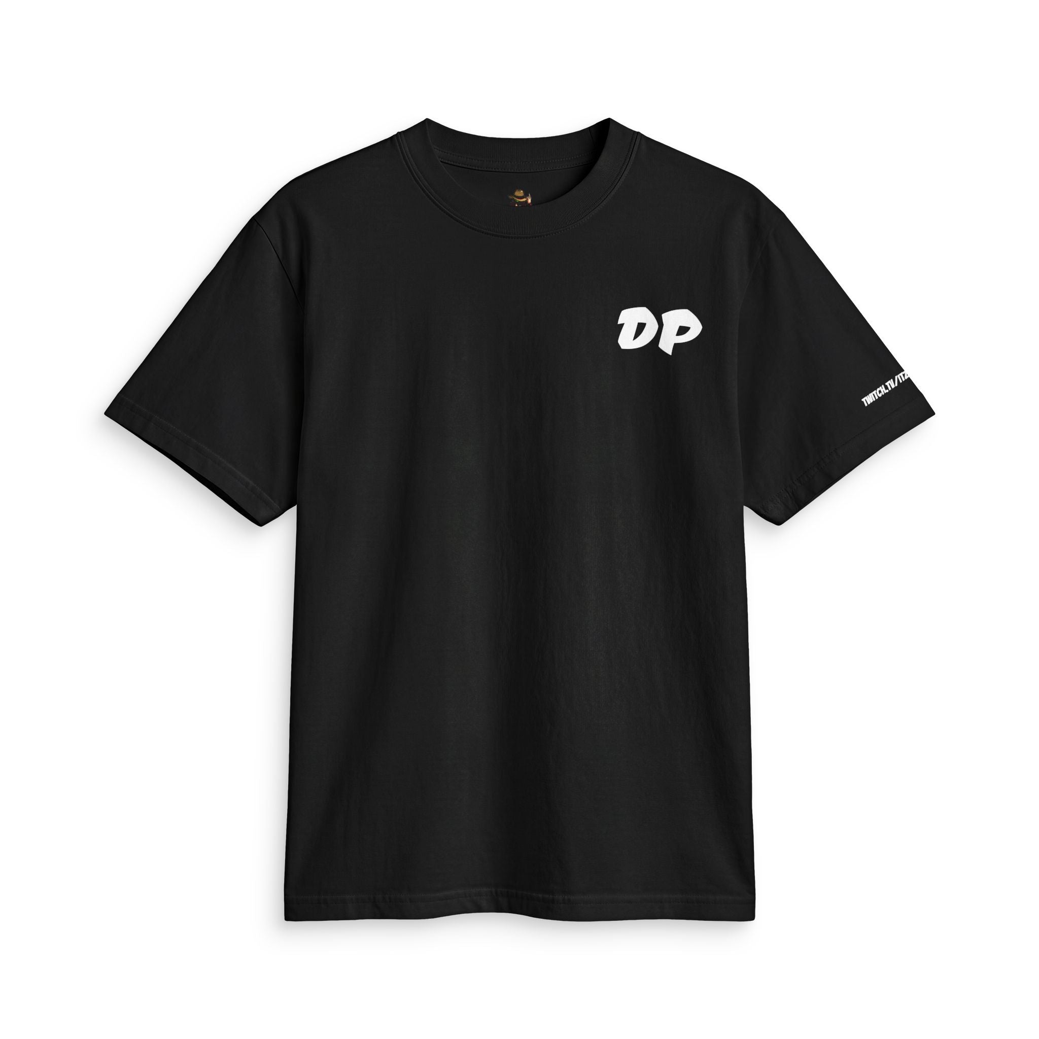 Dead Pixel Graphic T-Shirt — Logo “DP” Chest & Back Cowboy Gamer Design