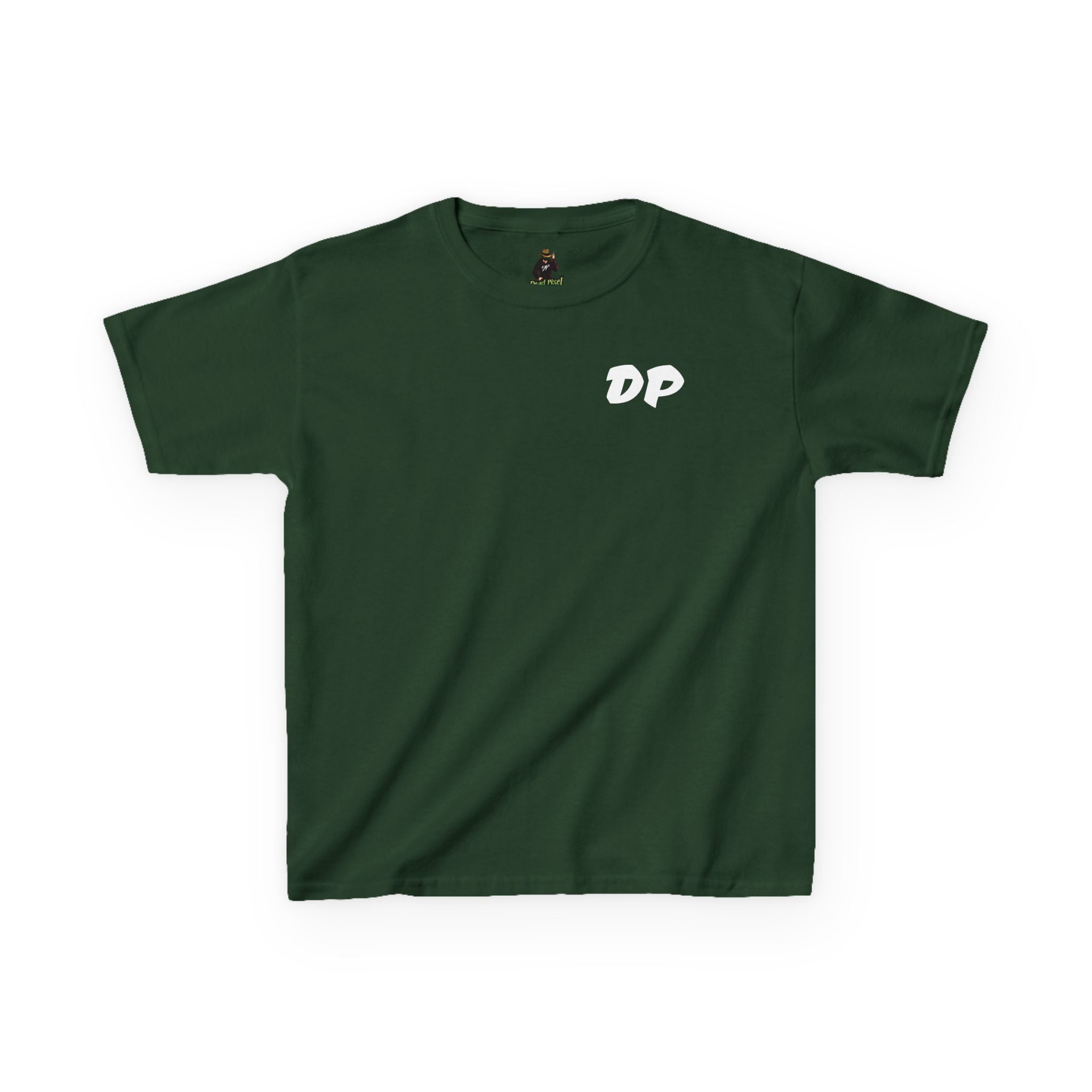 Kids Tee — "Dead Pixel" Retro Gamer Graphic (DP Logo)