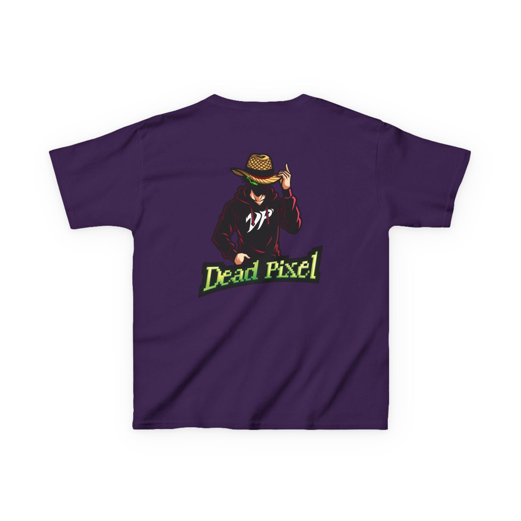Kids Tee — "Dead Pixel" Retro Gamer Graphic (DP Logo)