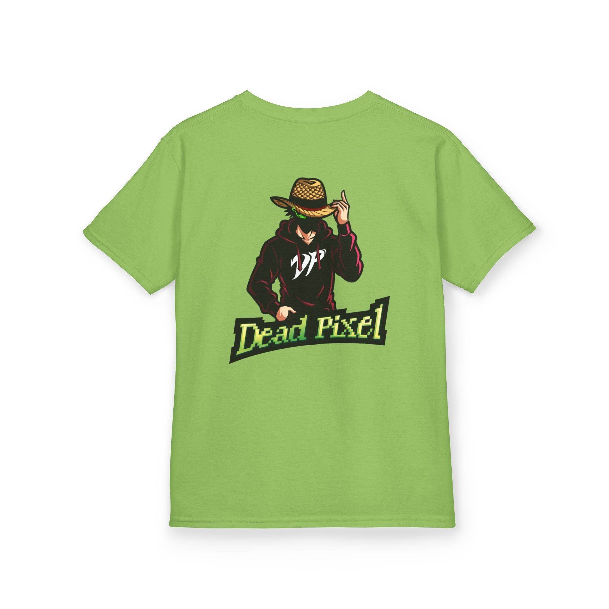 Kids Tee — "Dead Pixel" Retro Gamer Graphic (DP Logo)