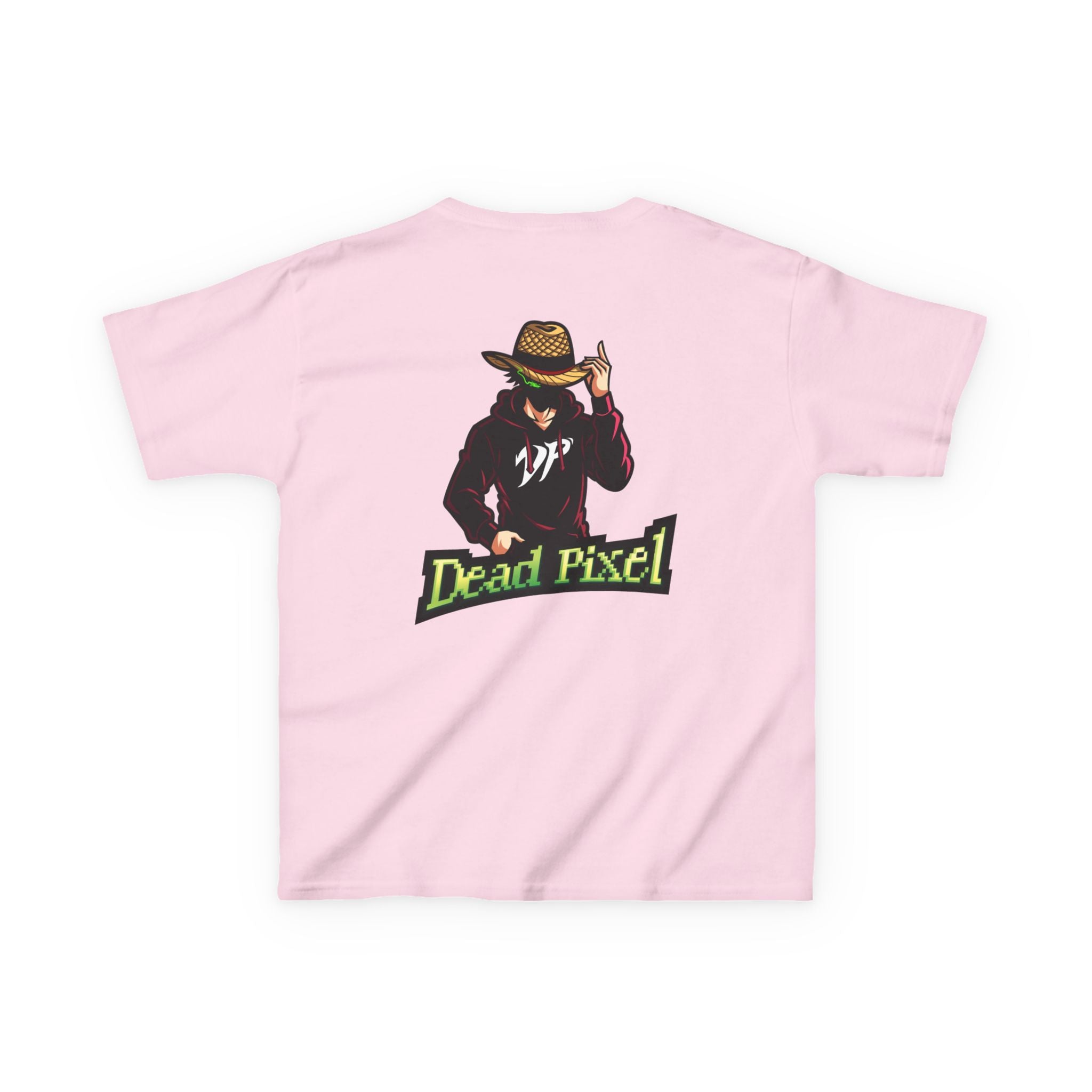 Kids Tee — "Dead Pixel" Retro Gamer Graphic (DP Logo)