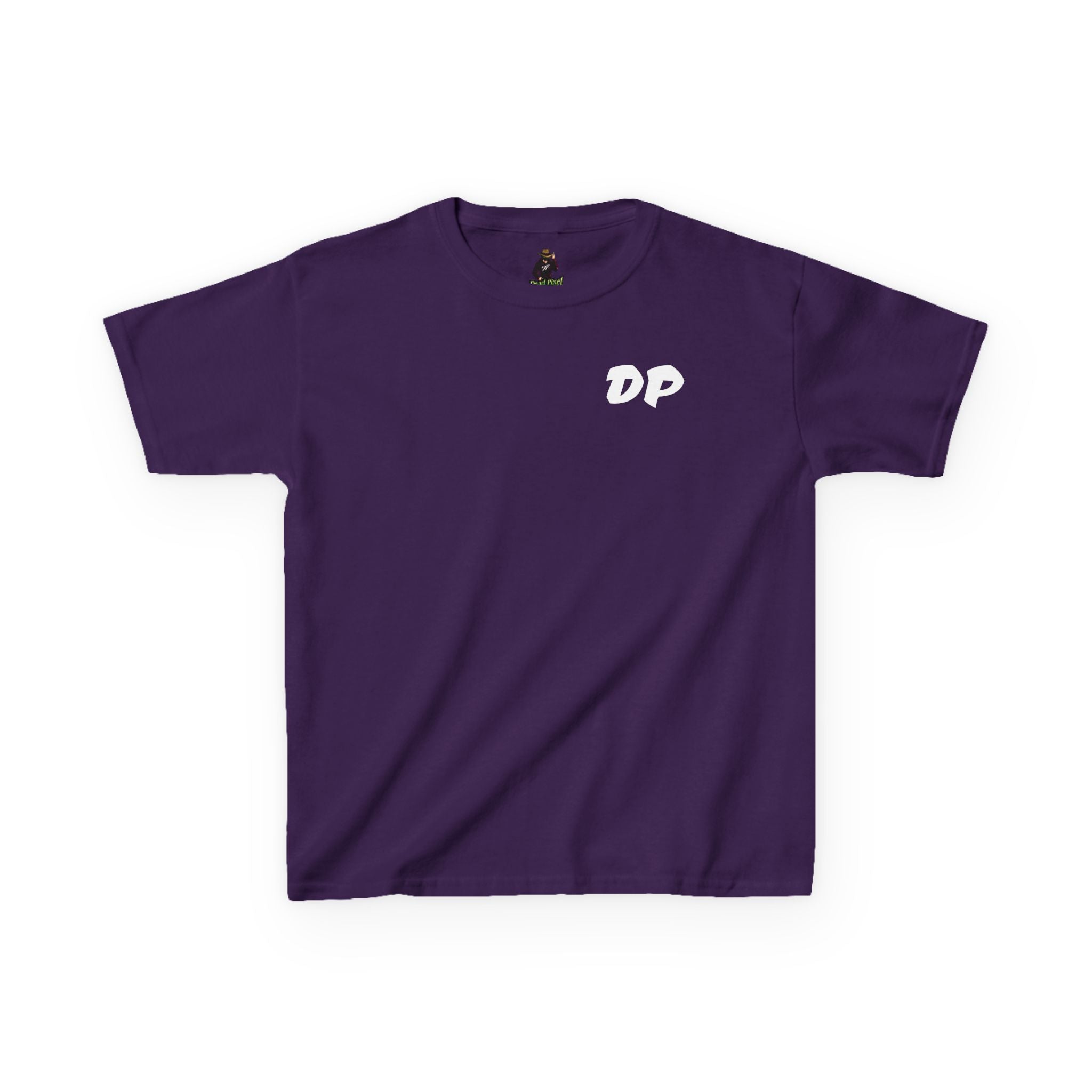 Kids Tee — "Dead Pixel" Retro Gamer Graphic (DP Logo)