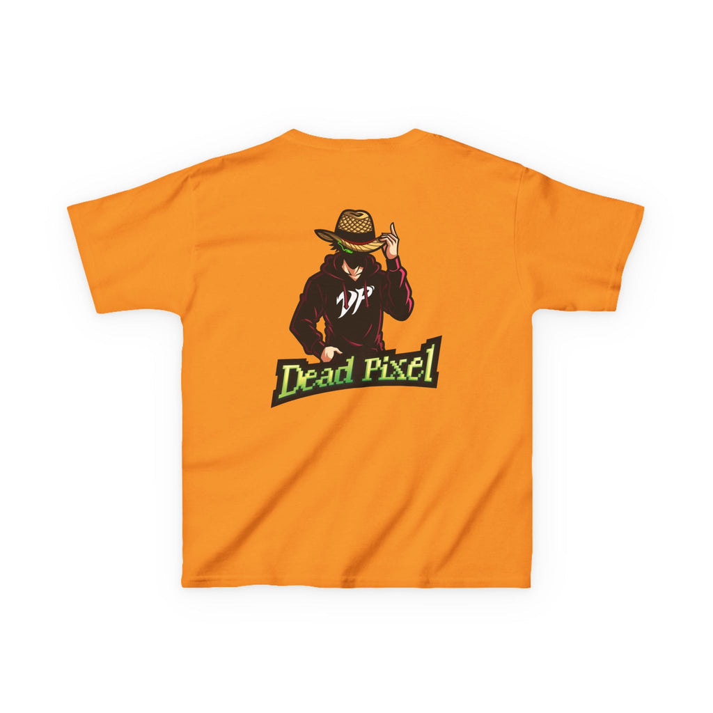 Kids Tee — "Dead Pixel" Retro Gamer Graphic (DP Logo)