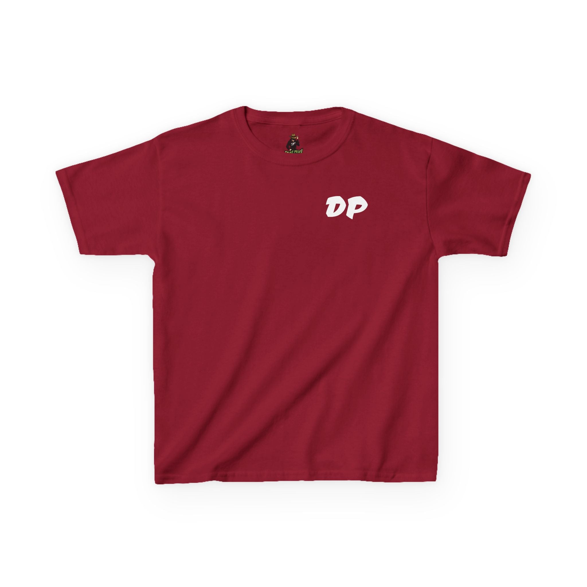 Kids Tee — "Dead Pixel" Retro Gamer Graphic (DP Logo)