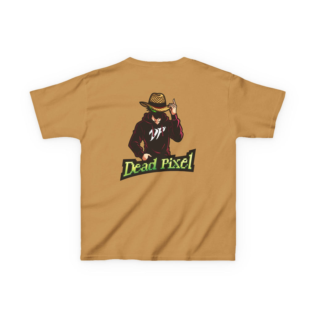 Kids Tee — "Dead Pixel" Retro Gamer Graphic (DP Logo)