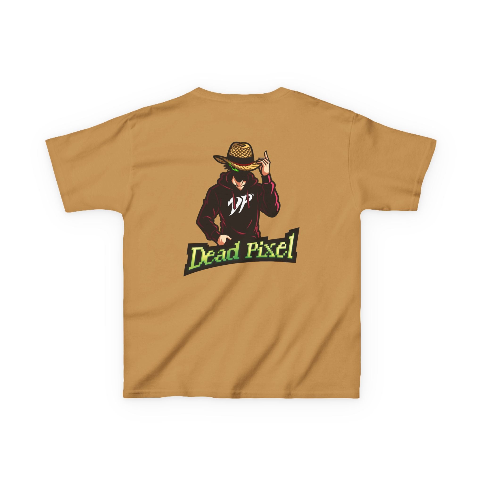 Kids Tee — "Dead Pixel" Retro Gamer Graphic (DP Logo)