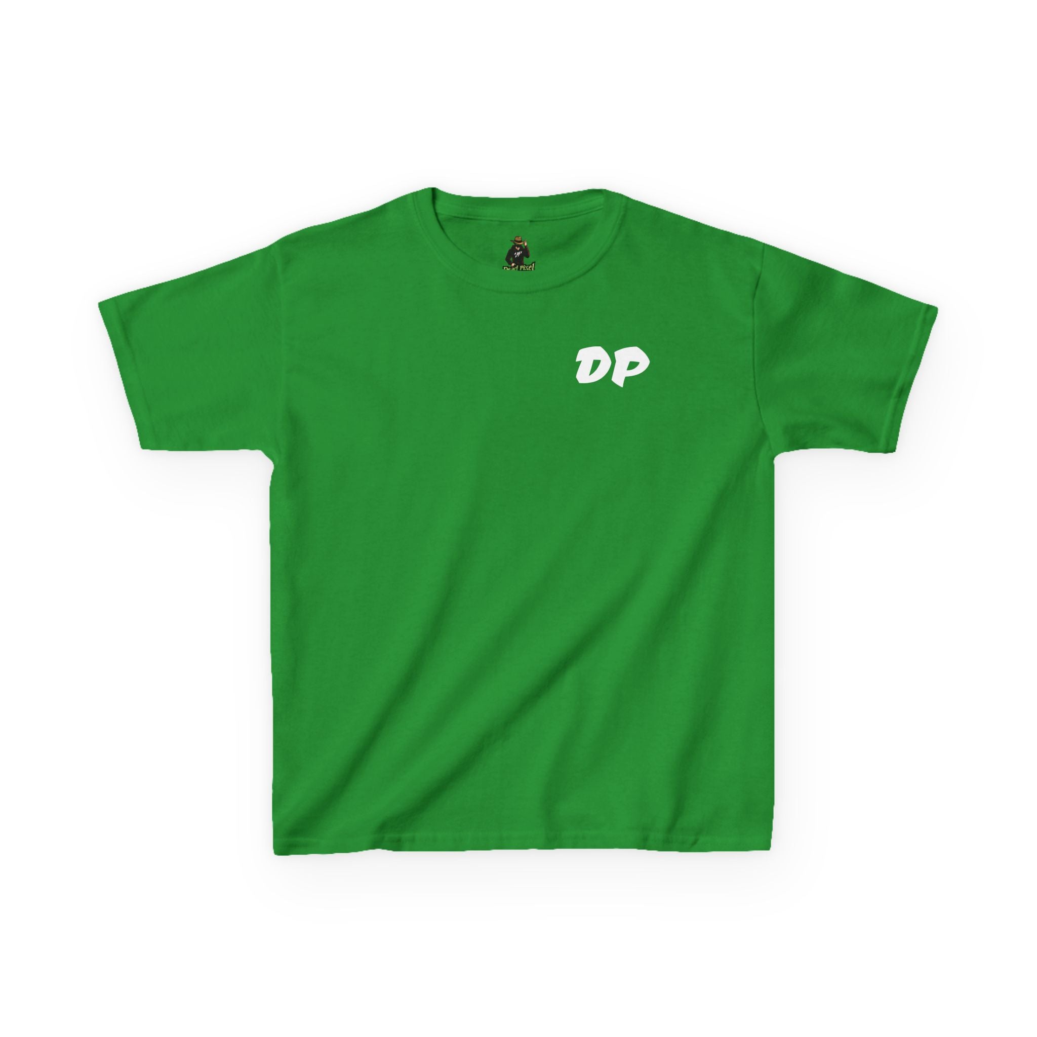 Kids Tee — "Dead Pixel" Retro Gamer Graphic (DP Logo)