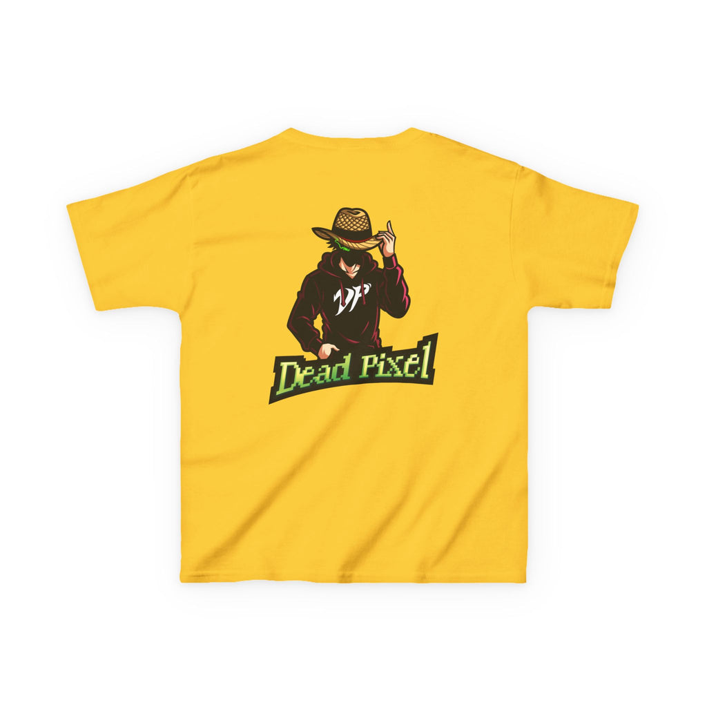 Kids Tee — "Dead Pixel" Retro Gamer Graphic (DP Logo)