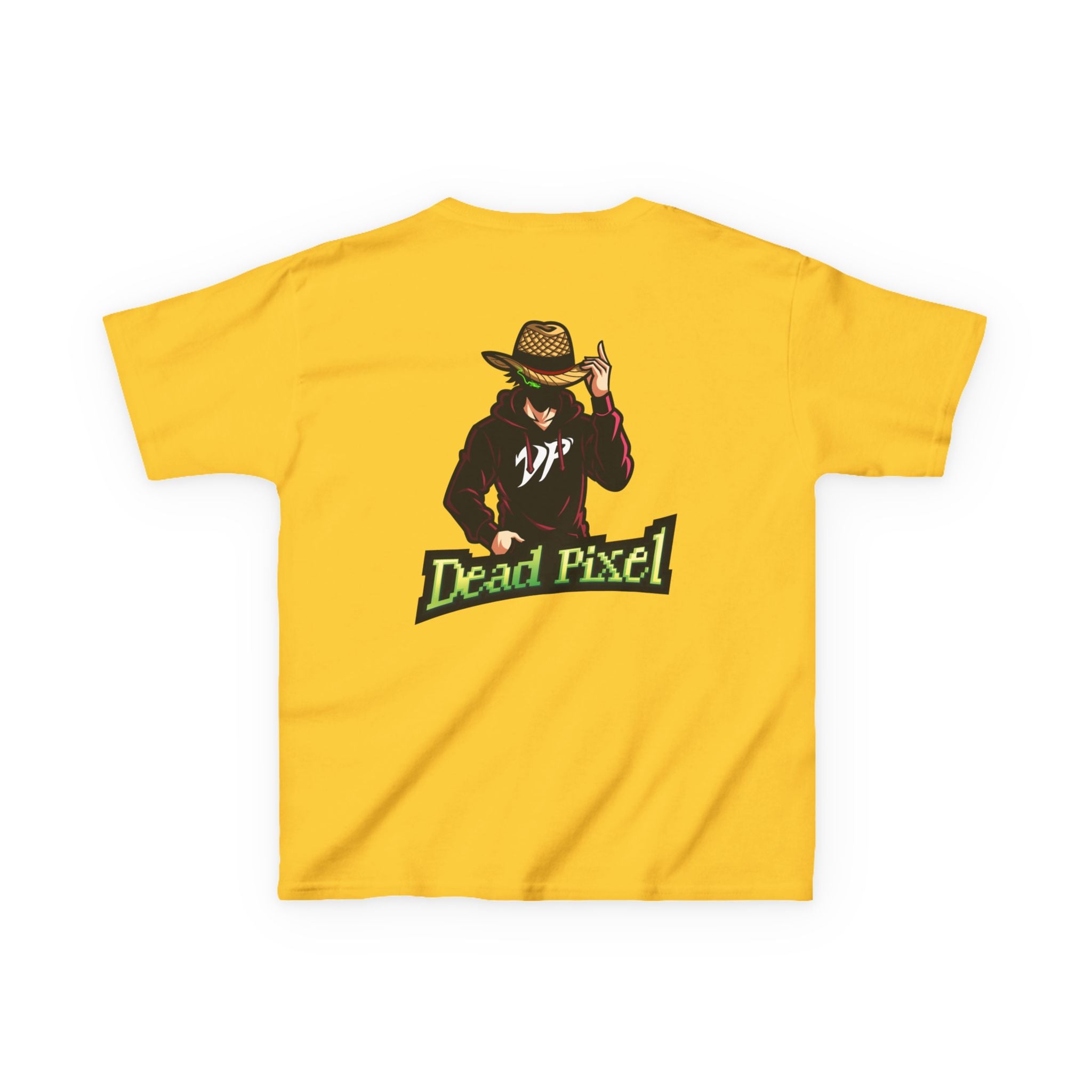 Kids Tee — "Dead Pixel" Retro Gamer Graphic (DP Logo)