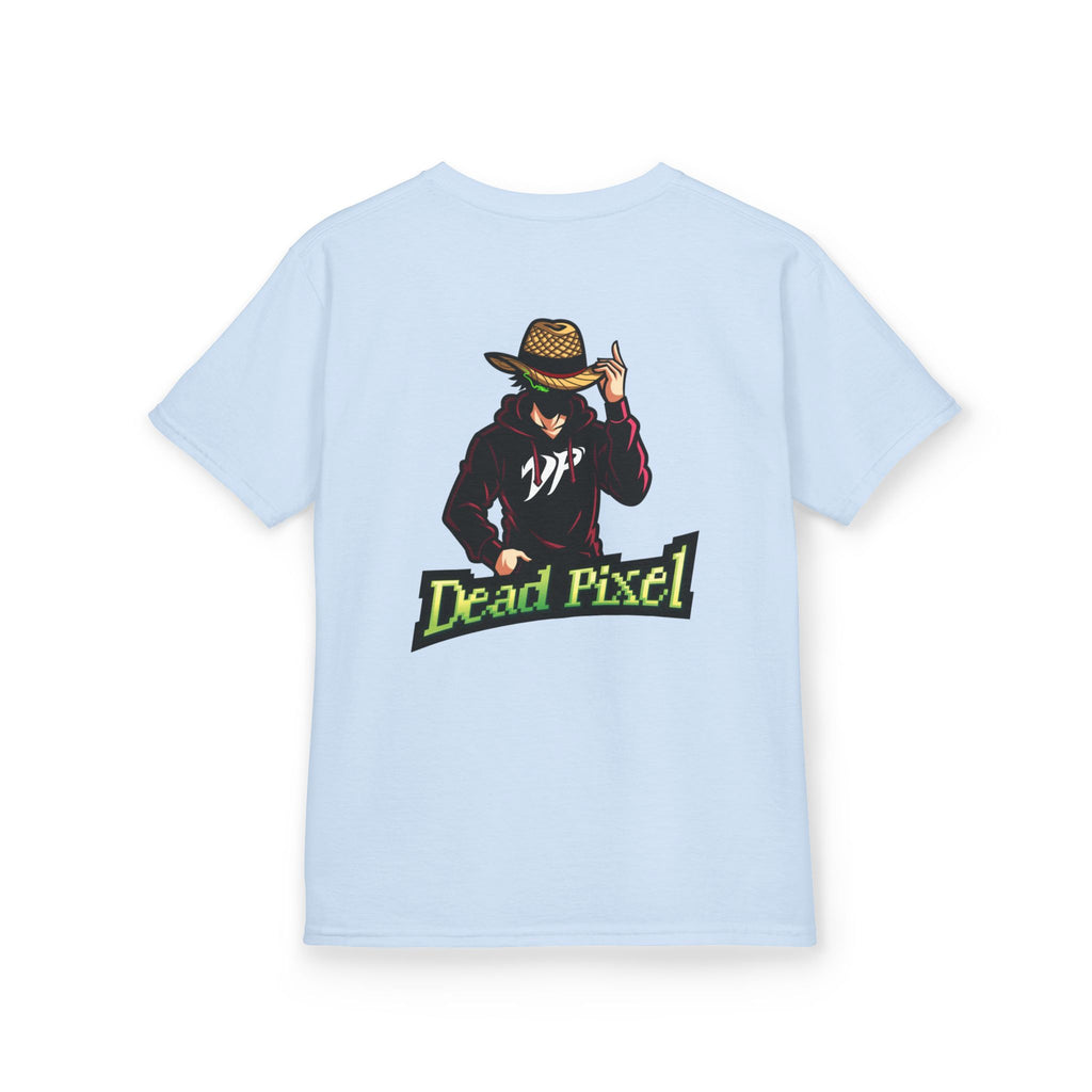 Kids Tee — "Dead Pixel" Retro Gamer Graphic (DP Logo)