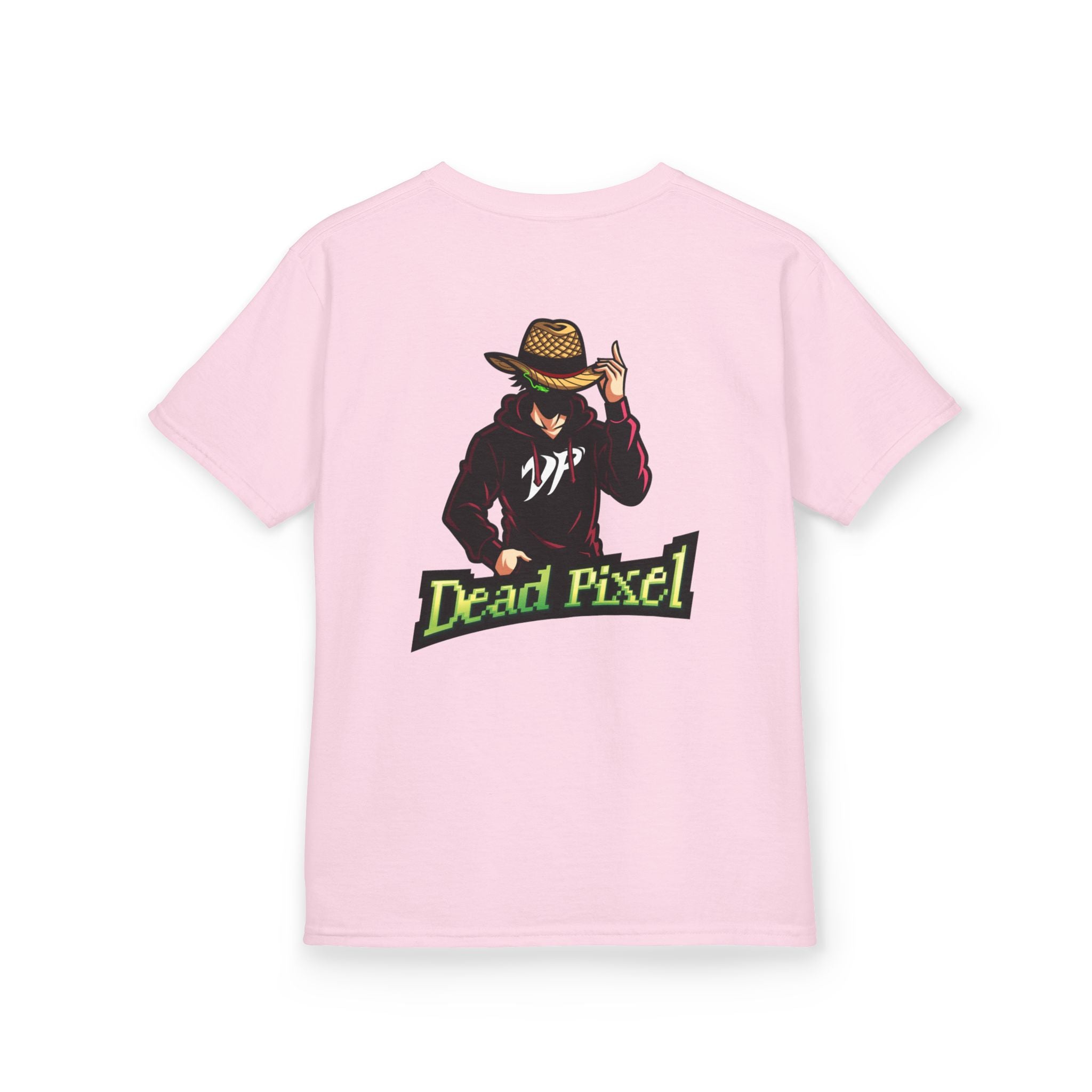Kids Tee — "Dead Pixel" Retro Gamer Graphic (DP Logo)