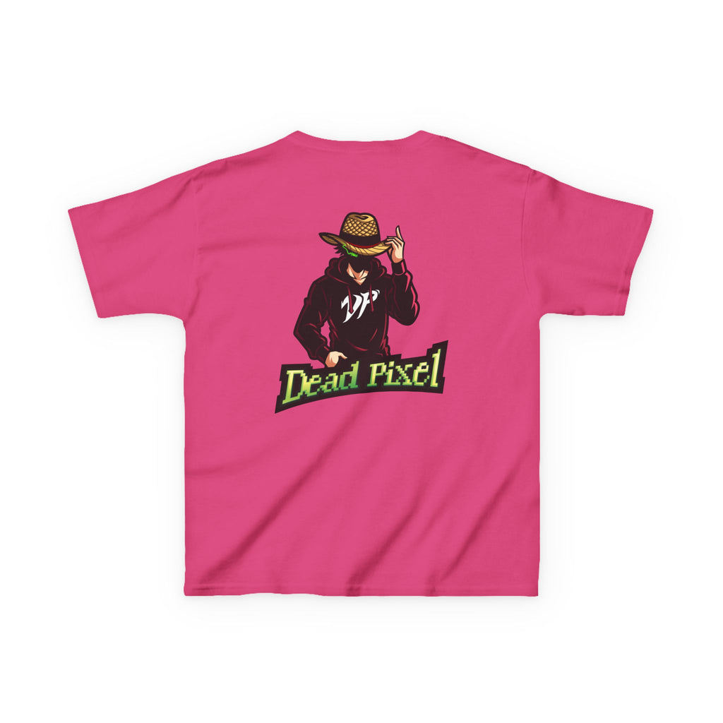 Kids Tee — "Dead Pixel" Retro Gamer Graphic (DP Logo)