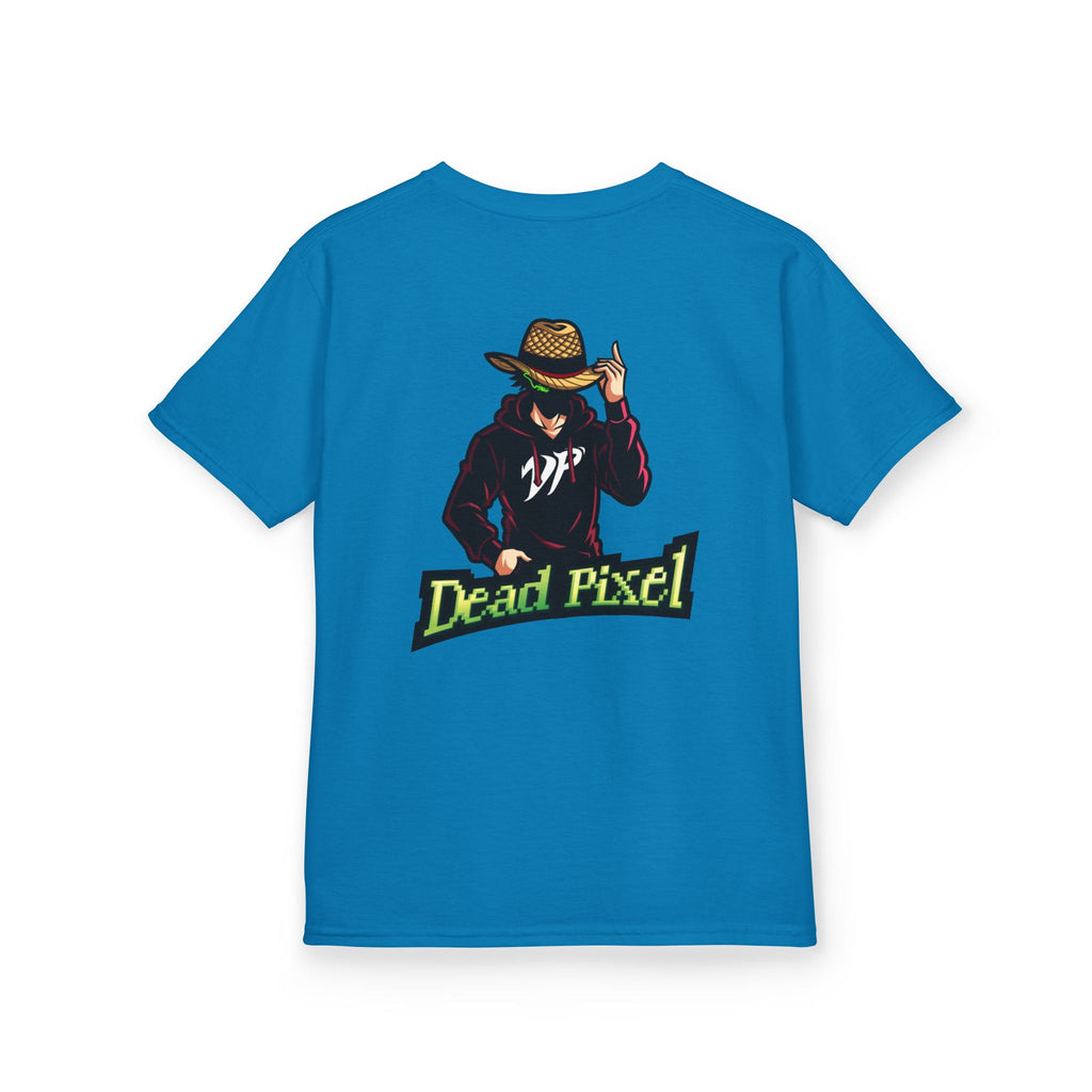 Kids Tee — "Dead Pixel" Retro Gamer Graphic (DP Logo)